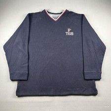 Vintage Disney Tigger Sweatshirt Mens Large Gray V-Neck Winnie Pooh Cartoon y2k