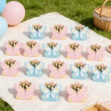 12Pcs Flower Paper Box Wedding Gifts Birthday Packing Bags Butterfly Gift Boxes