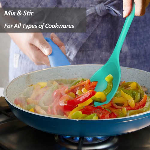 Silicone Spoons for Cooking - Extra Large Kitchen Spoons for Mixing, Serving,... - Picture 9 of 9