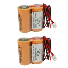 2PCS MR-BAT6V1 1800mAh Battery 2CR17335A WK17 6V for Driver MR-J4 Servo System