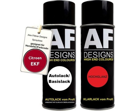 Spraydose für Citroen EKF Rouge De Garance Basislack Klarlack Sprühdose 400ml