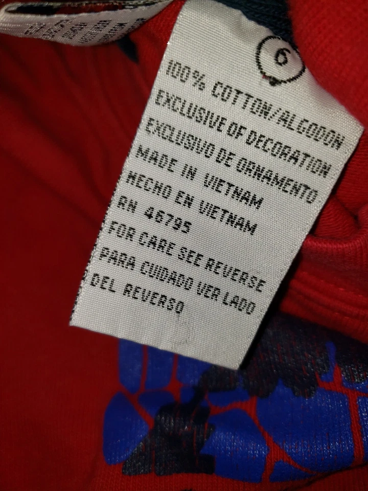 Vintage Y2K 2000s Lego Bionicle Red Long Sleeve Shirt RARE Youth Boys 6 - Image 3 of 4