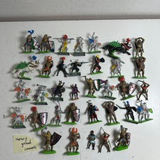 VTG Britains Deetail Knight on Armored Horse Warriors Action Figures Mixed Lot