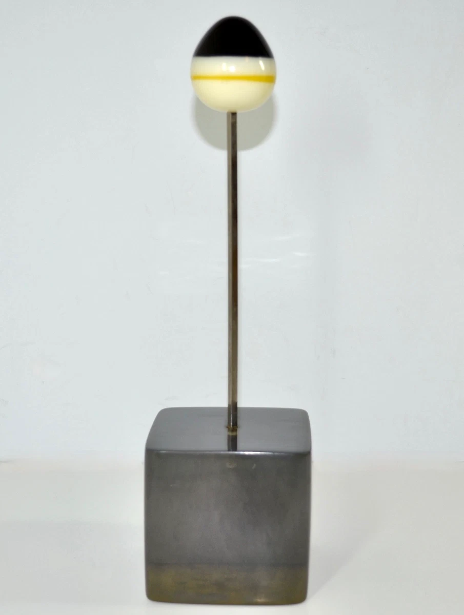 Vintage MCM Acrylic Lucite Art Sculpture Gumdrop Egg Cubism Modernism Abstract