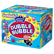 New Dubble Bubble Bubble Gum Balls 1 Inch Gumballs 850 count 15 lbs Bulk Vending