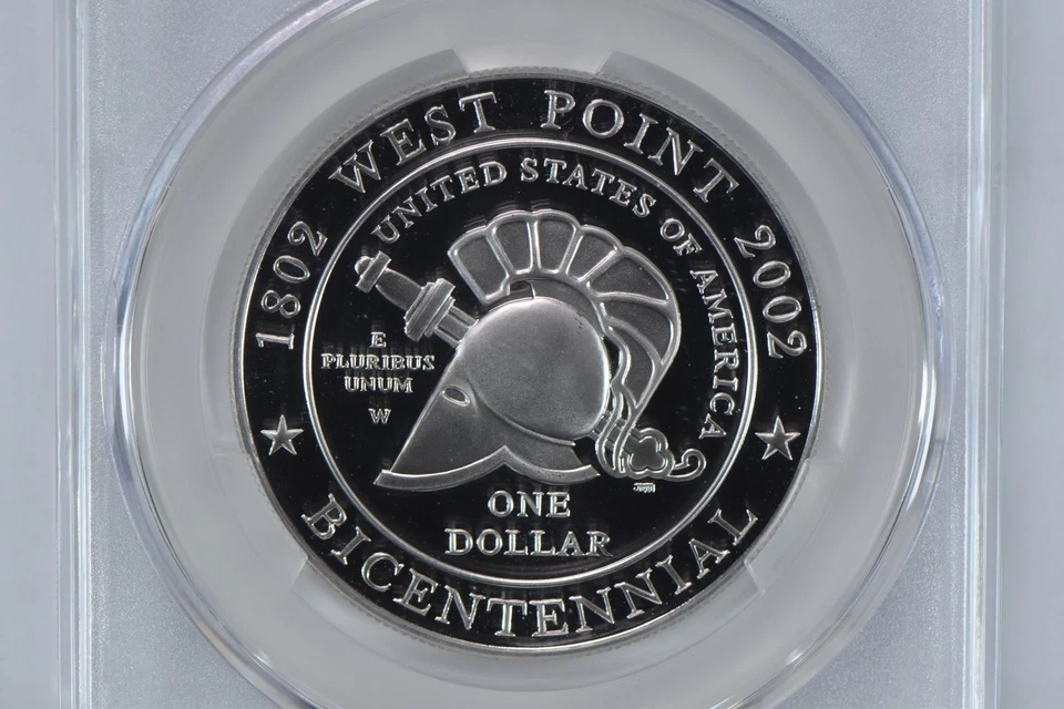 2002-W West Point Commemorative Silver Dollar PR69 DCAM CAC CACg *0393 - Image 3 of 4