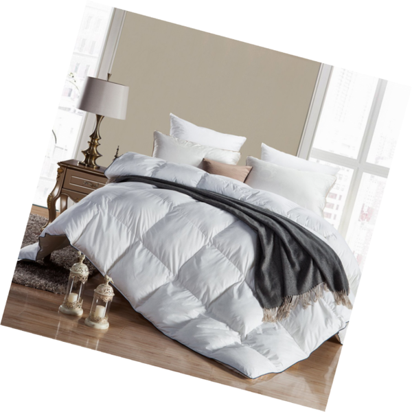 WENERSI White Down Comforter Full Queen Size Duvet Insert 600tc 100