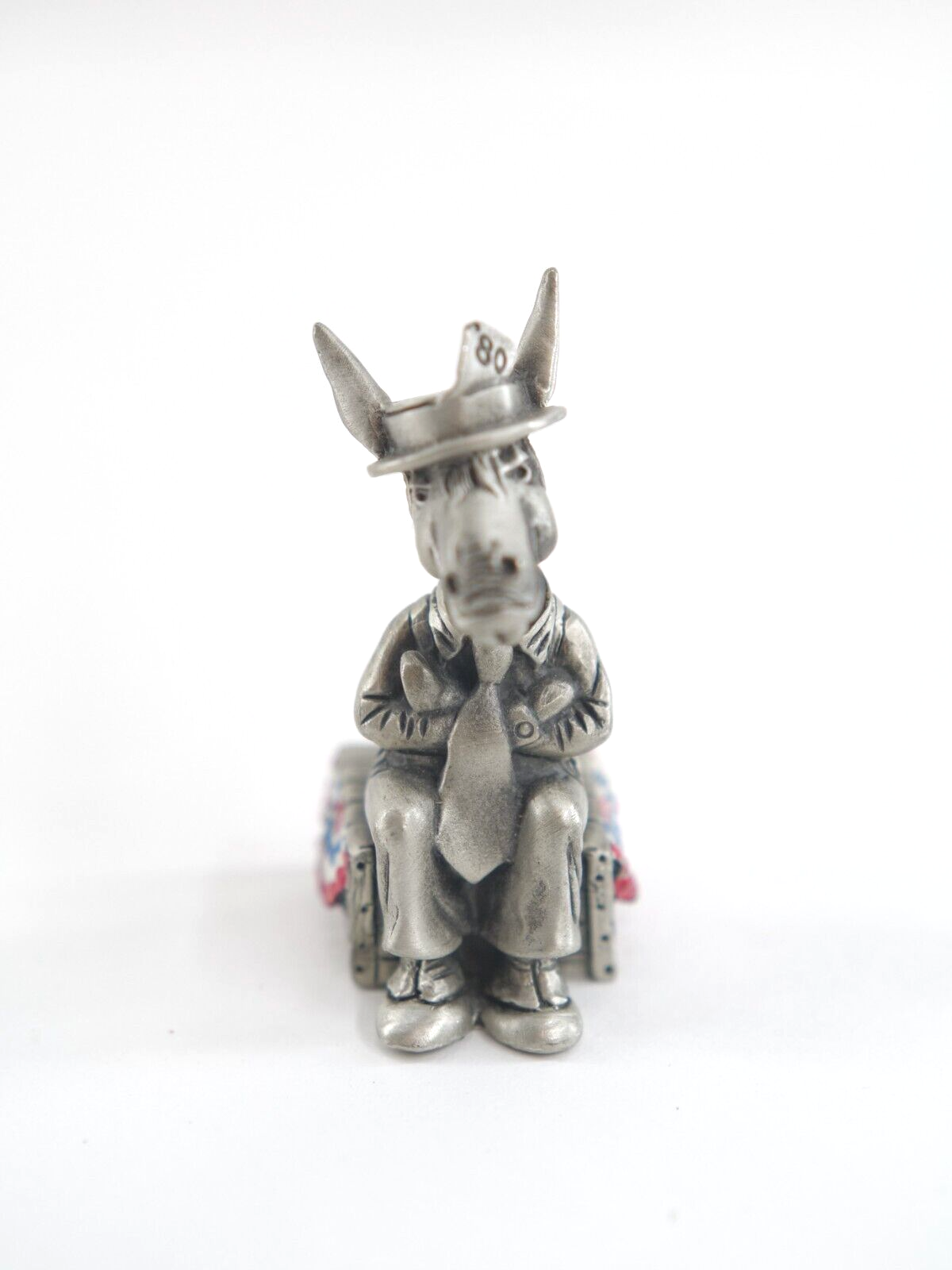 Hallmark Little Gallery Pewter Democrat Donkey Enamel Figurine 2" eBay