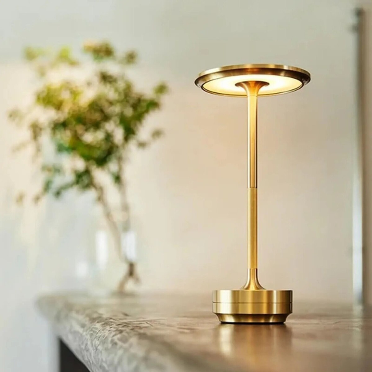 Ambientec LED Table Lamp Turn Aluminium Black Brass Ambientec LED Table Lamp Turn Aluminium Black Brass