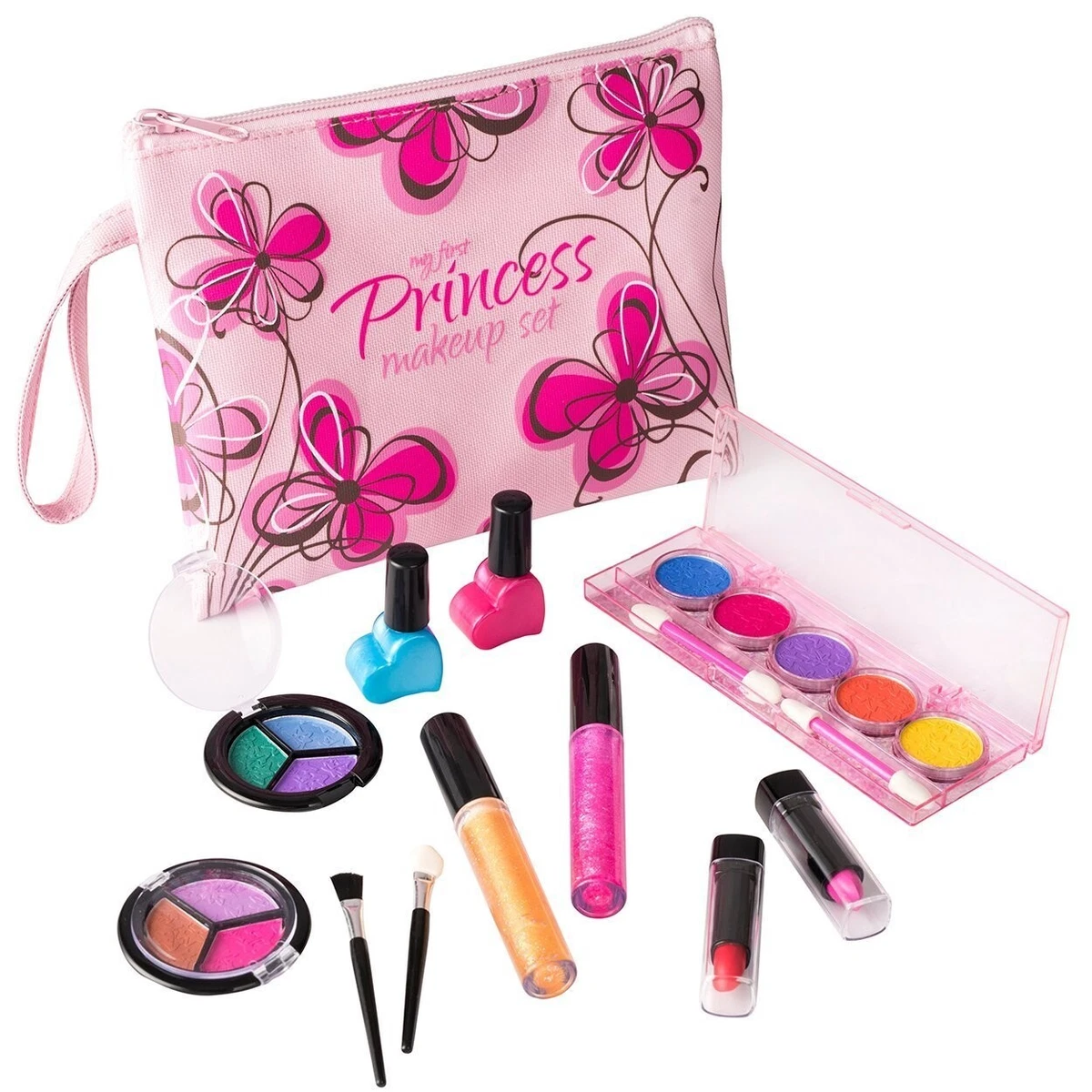 Kit de maquillage lavable pour petite fille, véritable boîte de