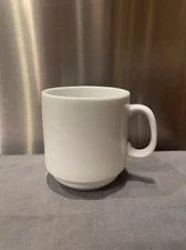 HIC Harold Import Company White Porcelain Stacking Mug, 12 Oz (4844)