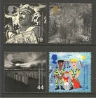 (#897) GB Stamps 1999 SOLDIERS  TALE MILLENNIUM MNH SET
