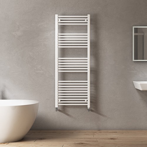 UK Radiators Towel Radiator TowelRail Curved Flat White|Chrome|Anthracite|Black - Picture 3 of 91