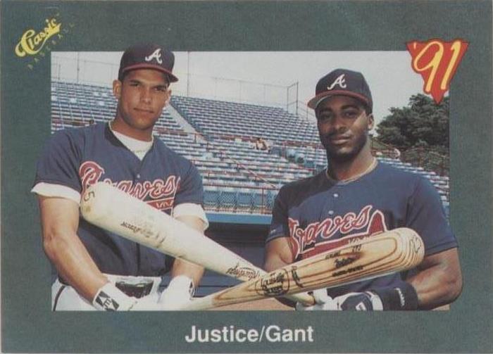 1991 Classic Update Green Travel Edition - David Justice Ron Gant #T24 - 1 of 1