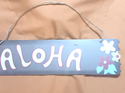 15 - 16 Inch Long Wood Sign * Hawaii * ALOHA - Picture 2 of 4