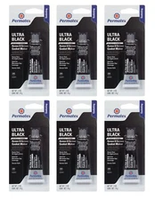 Permatex Set of 6 Ultra Black Maximum Oil Resistance RTV Silicone Gasket Maker