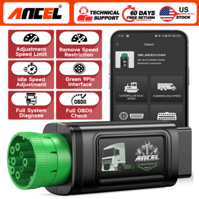 Heavy Duty Truck Scanner Diesel Diagnostic Scan Tool Adjust Speed Limit Reset
