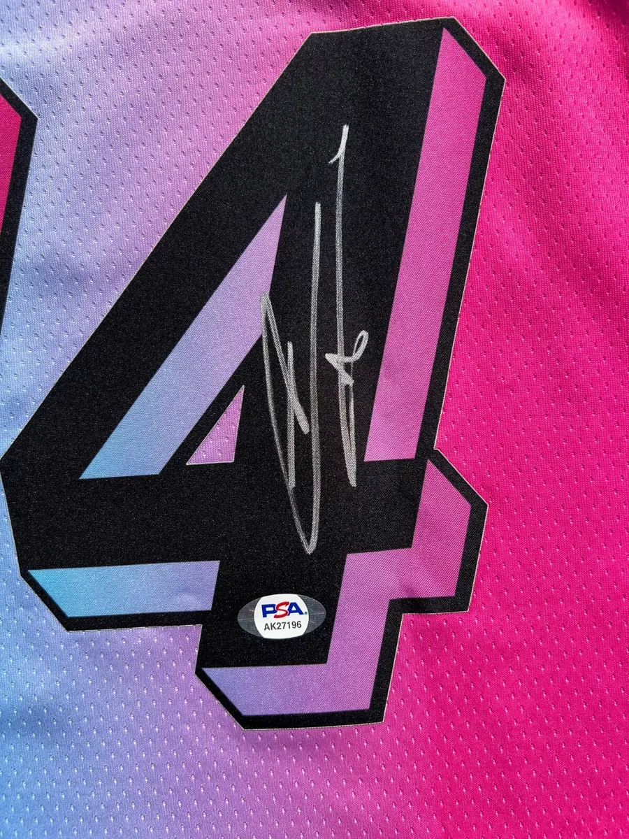Tyler Herro Signed Miami Black Vice Basketball Jersey (JSA) — RSA