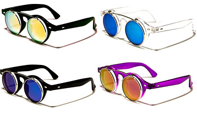 Lunettes De Soleil Rondes Rétro En Acétate Orange Avec Verres Polarisés
