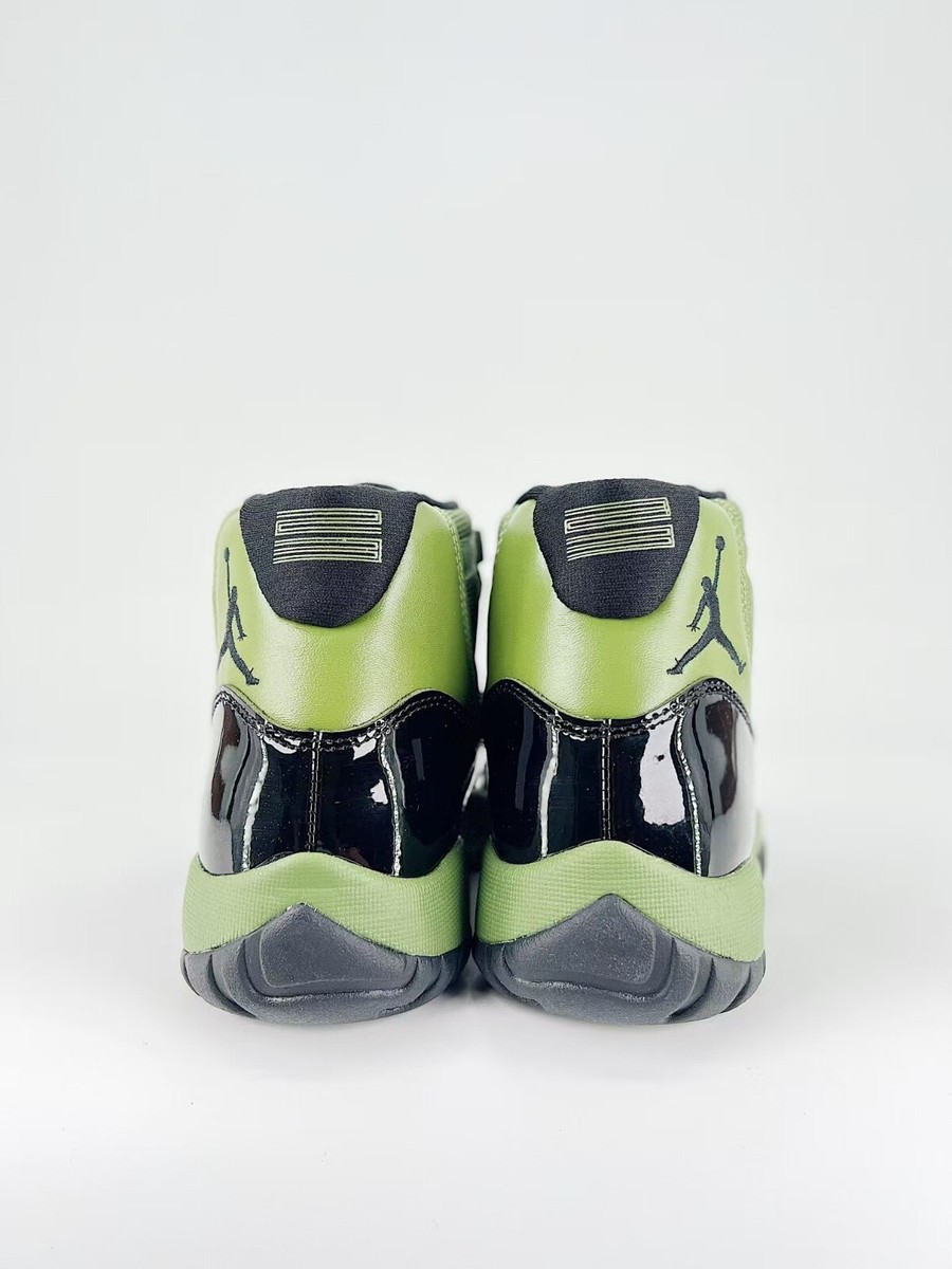 シューズ(男性用) Air Jordan 11 green Nike Air Jordan 11 White green men's basketball shoes