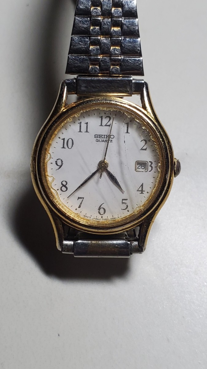 90s Women's Wrist Watch Seiko/Vintage watch Quartz Gold