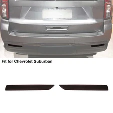 Smoked Black Rear Fog Light Accessories Cover For Chevy Suburban 2020+/GMC Yukon