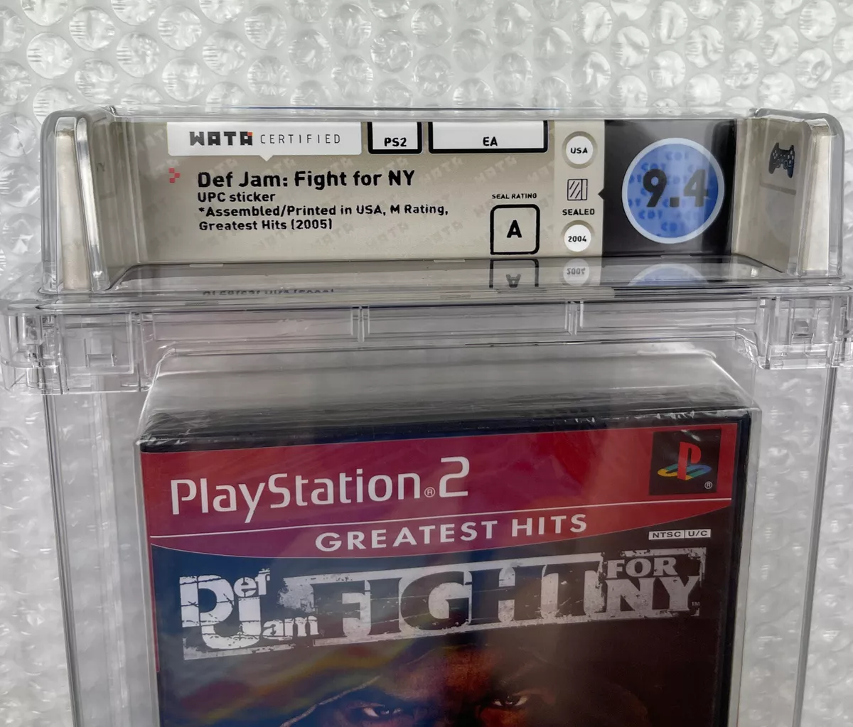 Def Jam Fight For NY Greatest Hits Playstation PS2 WATA Graded 9.4