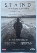 STAIND - THE ILLUSIN OF PROGRESS / TOUR DATES 2009 Full page UK magazine ad