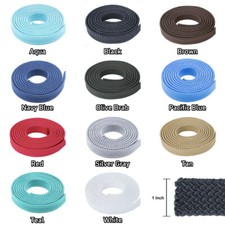 1" MFP Soft Flat Braid - PolyPro Hollow Flat Braid Rope - Easy to Splice  Seal