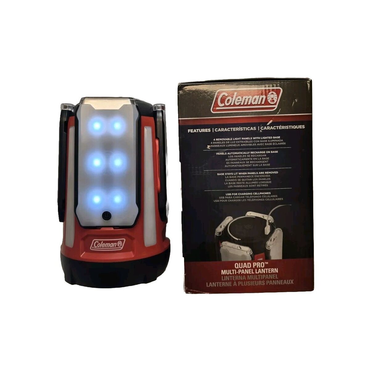 Coleman Quad Pro 800L LED Panel Lantern 2000030727 camping Coleman Quad Pro 800L LED Panel Lantern 2000030727 camping