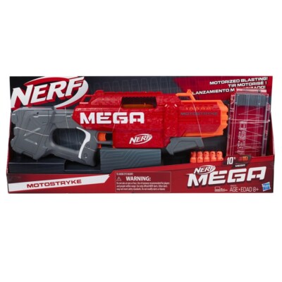 Nerf Mega Motostryke Motorised Blaster & Darts New Kids Xmas Toy