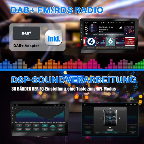Autoradio DAB+ Android 12 2+32G Carplay GPS Navi WIFI Für BMW 5er E39 X5 E53 E38 - Bild 11 von 14