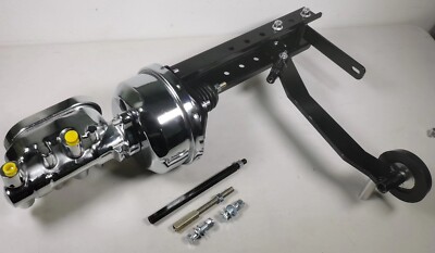 Universal Firewall Under dash Mount Power Brake Pedal Kit w/ 7'' Booster & Master