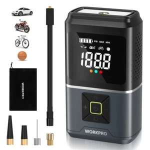WORKPRO 7.2V Tire Inflator Rechargeable Portable Air Compressor 150PSI Air Pump