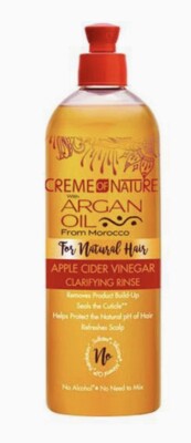 Creme Of Nature Argan Oil Apple Cider Vinegar Rinse 15.5 Ounce (460ml)