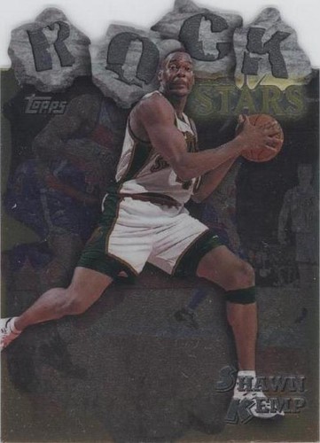 1997-98 Topps Finest Gold Embossed REFRACTOR Shawn Kemp #311 Bgs7 