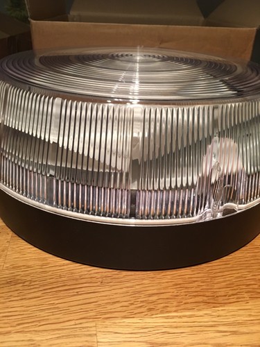 Coughtrie CPS Large 28W 2D Bulkhead IP65 CPS-28/B/CL/C+L/AB Black - Picture 5 of 6