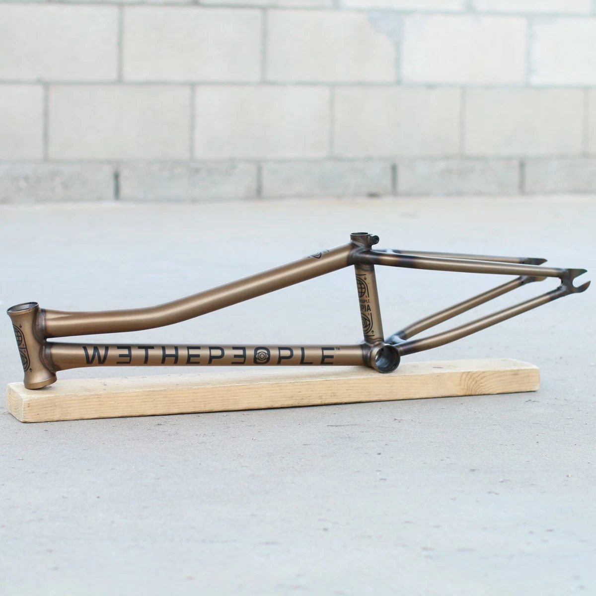 WE THE PEOPLE BMX UTOPIA BICYCLE FRAME MATTE TRANS GOLD FLATLAND