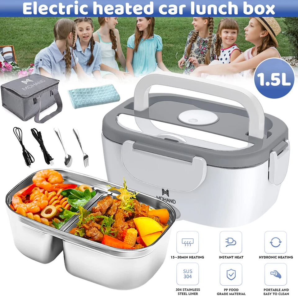 110V Loncheras Electrica Para Comida Calentar El Almuerzo Caliente Trabajo Carro - Image 3 of 4