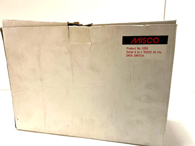 Misco Data Switch Product No. 1059, Serial 4 to 1 Rs232 25 Pin