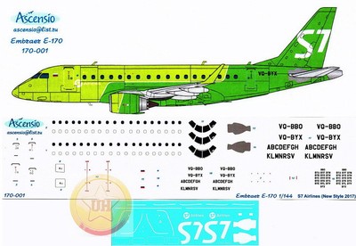 Эмбраер 170 схема салона с местами s7