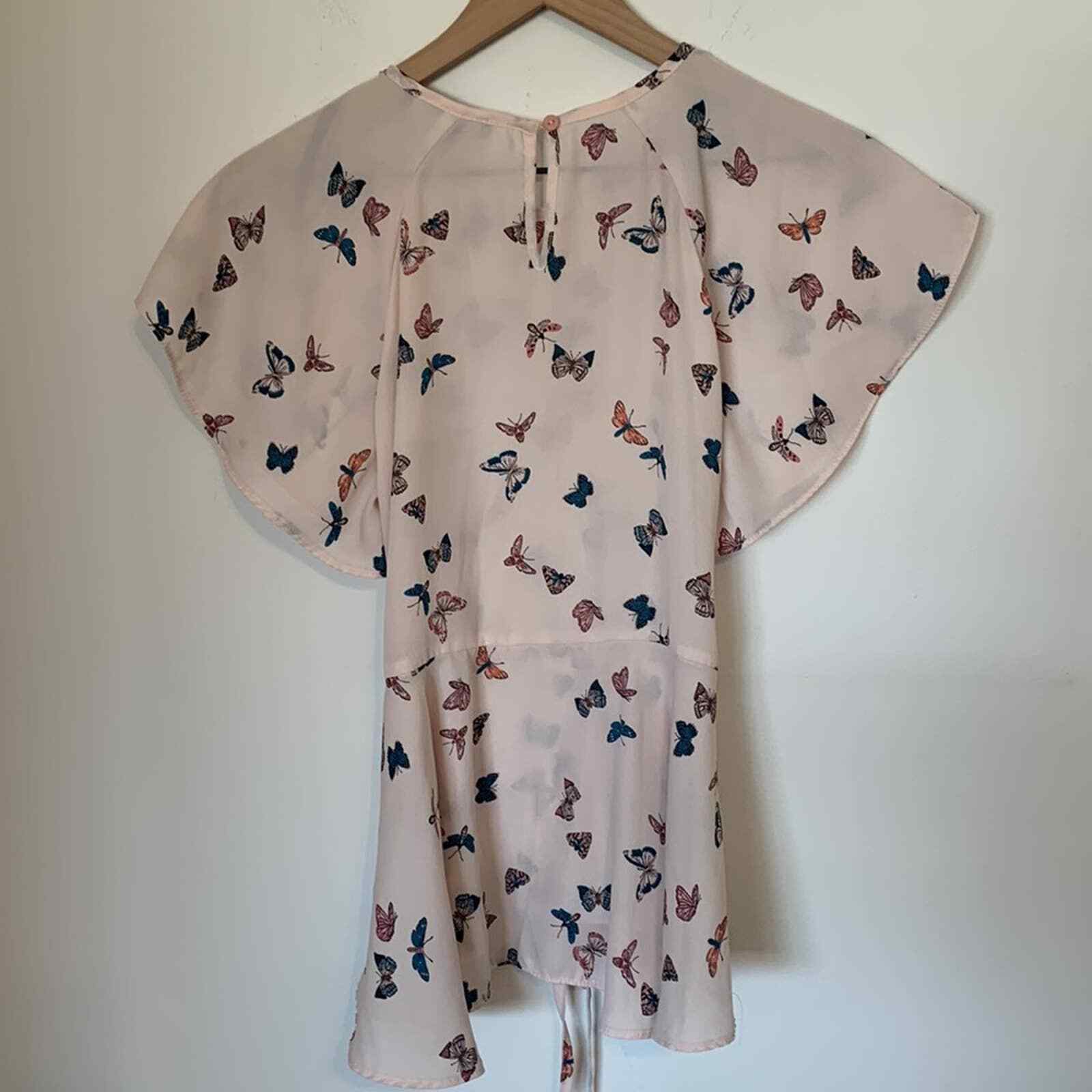 Primark Butterfly Patterned Lightweight Flowy Sho… - image 7