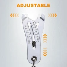 2 Pcs Bolt and Nut Identifier Precision Bolt Size Finder Keychain Tool