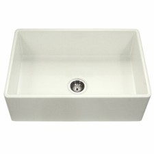 Chelsea 33" Biscuit Fireclay Farmhouse Single Bowl Kitchen Farm Sink Apron Front