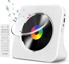 Gueray CD Player Portable Bluetooth Desktop CD Player for Home with Timer Bui...