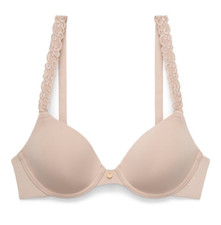 Natori Woman's Pure Luxe Underwire T-Shirt Bra Cafe Size 30D NWOT 732080