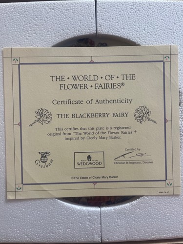 The Enchanted World Of The Flower Fairies Wedgwood Plates Danbury Mint Fairy - Picture 23 of 73
