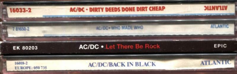AC/DC --Lot Of 4 CDs [1 Remaster]