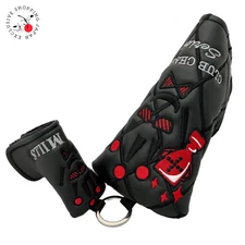 T.P. Mills Club Champ with Charm Black Blade Mid Mallet Putter Headcover New Men