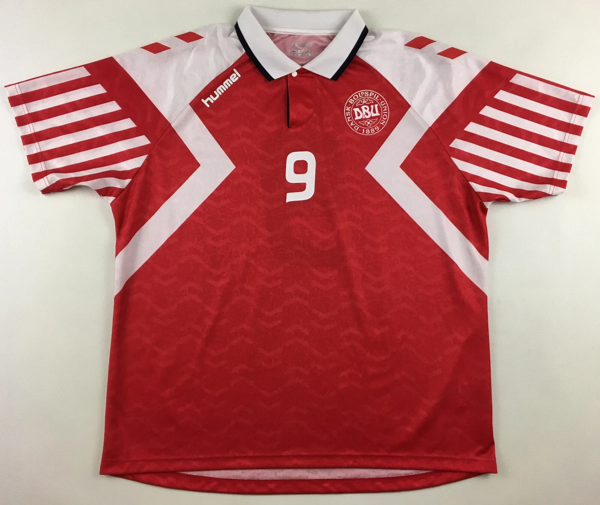 Denmark DBU 1992 92 #9 shirt soccer Trikot vintage retro XL | eBay